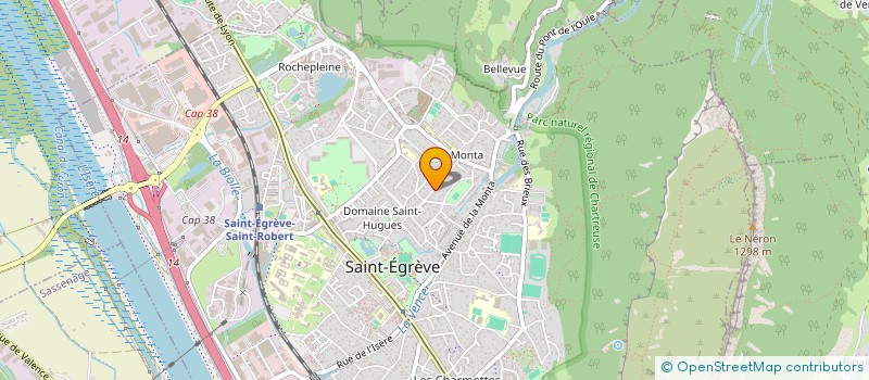 localisation de l'entreprise RUGBY CLUB CHARTREUSE NEROU  SAINT-EGREVE