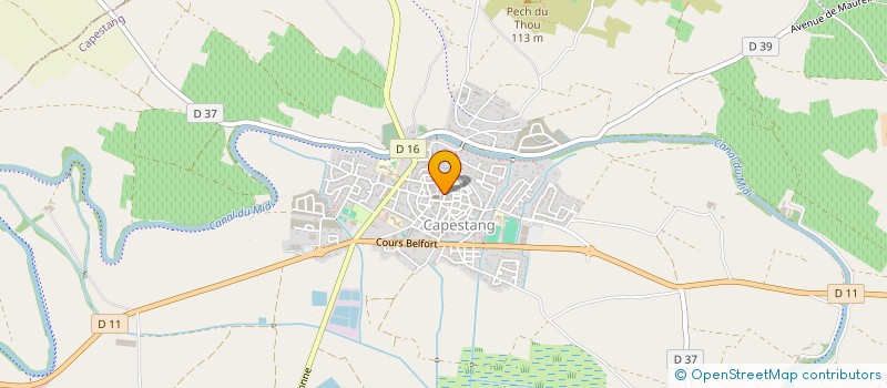 localisation de l'entreprise RUGBY CLUB DE CRUZY  CRUZY