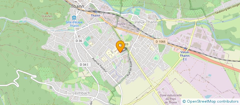 localisation de l'entreprise RUGBY CLUB DE THANN  THANN