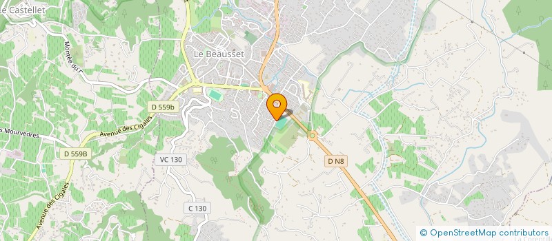 localisation de l'entreprise RUGBY CLUB DU BEAUSSET à LE BEAUSSET