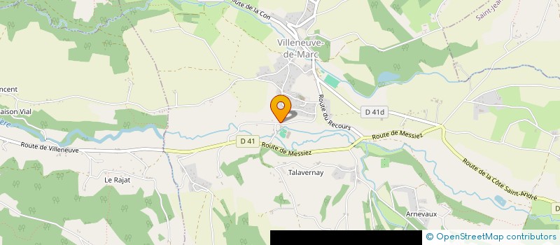 localisation de l'entreprise RUGBY CLUB DU PAYS SAINT JEANNAIS  SAINT-JEAN-DE-BOURNAY