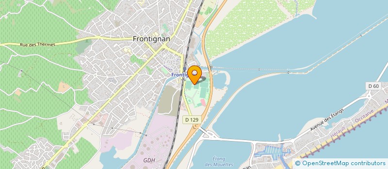 localisation de l'entreprise RUGBY CLUB FRONTIGNAN - RCF à FRONTIGNAN