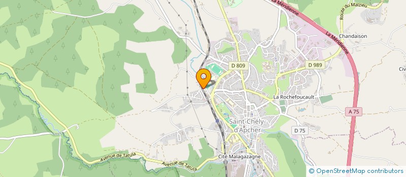 localisation de l'entreprise RUGBY CLUB HAUT GEVAUDAN  SAINT-CHELY-D'APCHER