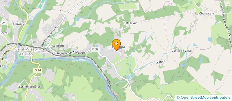 localisation de l'entreprise RUGBY CLUB HOULIEROIS  SAINT-PRIEST-TAURION