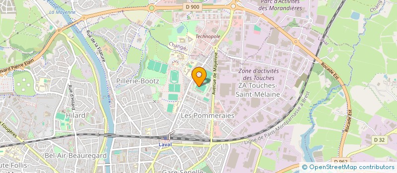 localisation de l'entreprise RUGBY CLUB LAVALLOIS à LAVAL