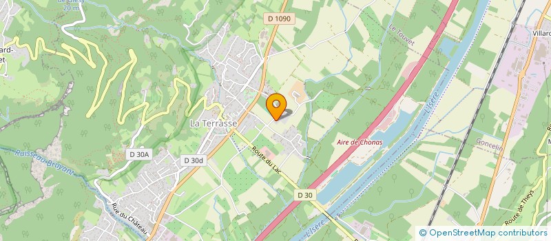 localisation de l'entreprise RUGBY CLUB LE TOUVET-PONTCHARRA GRESIVAUDAN  LE TOUVET