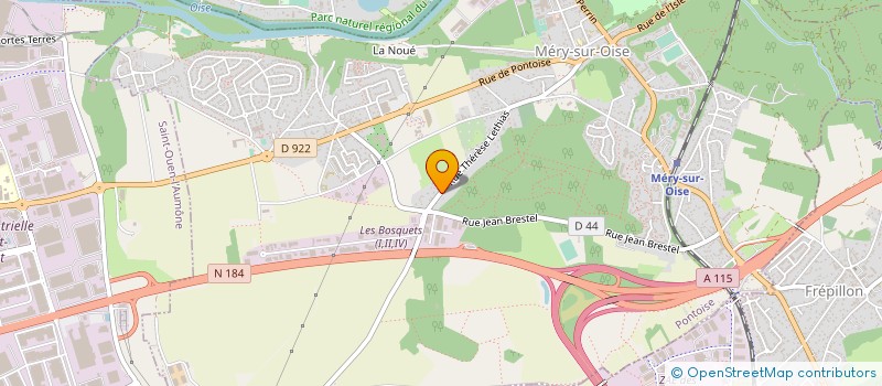 localisation de l'entreprise RUGBY CLUB MERY SUR OISE  MERY-SUR-OISE