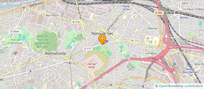 localisation de l'entreprise RUGBY CLUB NOISEEN à NOISY-LE-SEC