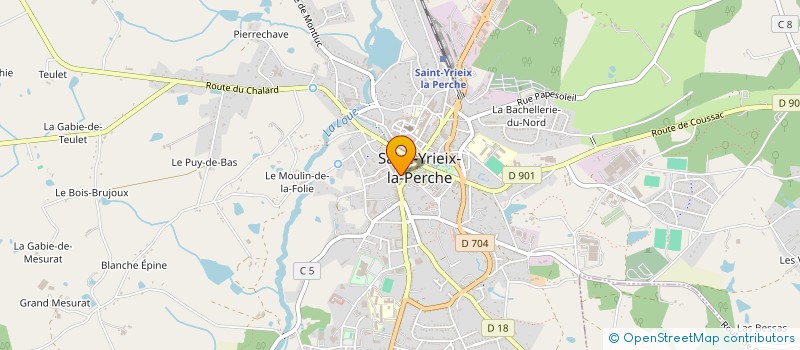 localisation de l'entreprise RUGBY CLUB PAYS DE SAINT YRIEIX à ST YRIEIX LA PERCHE