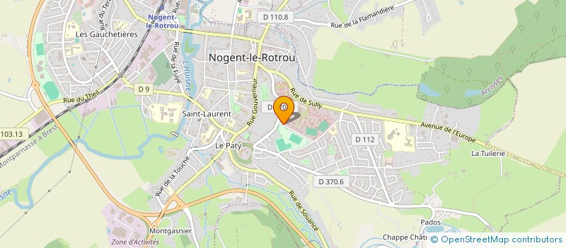 localisation de l'entreprise RUGBY CLUB PERCHERON NOGENT LE ROTROU à NOGENT-LE-ROTROU