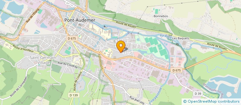 localisation de l'entreprise RUGBY CLUB PONT AUDEMER  PONT-AUDEMER