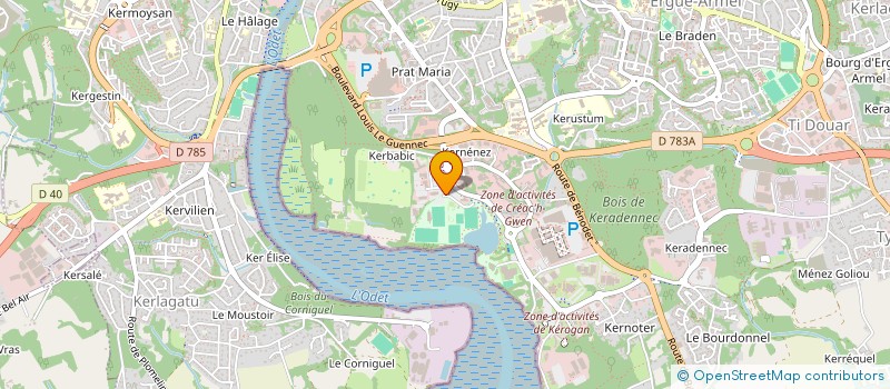 localisation de l'entreprise RUGBY CLUB QUIMPEROIS à QUIMPER