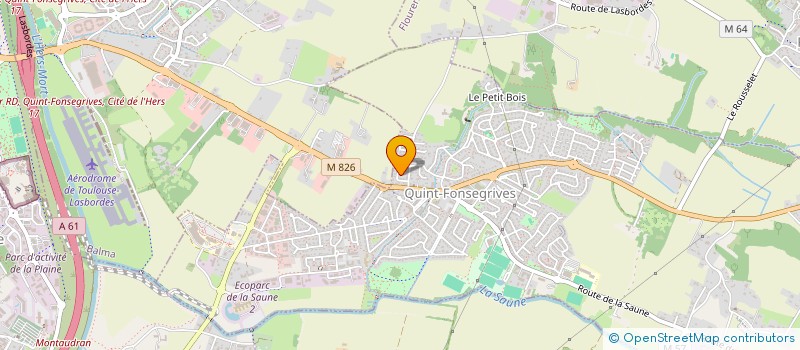 localisation de l'entreprise RUGBY CLUB QUINT FONSEGRIVES  QUINT-FONSEGRIVES