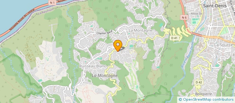 localisation de l'entreprise RUGBY CLUB SAINT BERNARD LA MONTAGNE  SAINT-DENIS