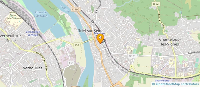 localisation de l'entreprise RUGBY CLUB SEINE & OISE TRIEL SUR SEINE à TRIEL-SUR-SEINE