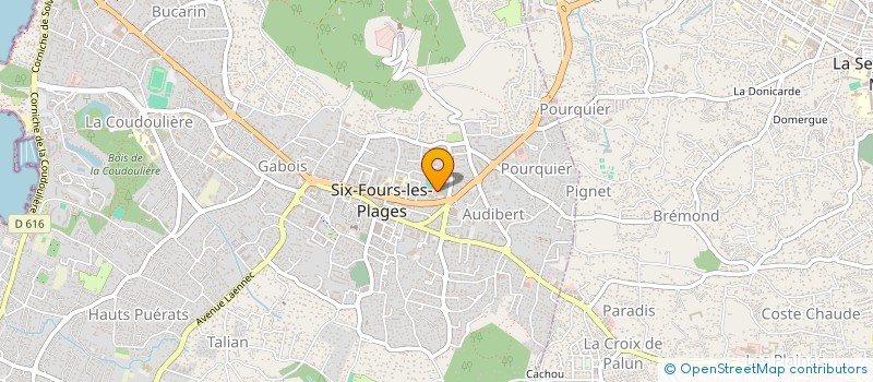 localisation de l'entreprise RUGBY CLUB SIX-FOURS - LE BRUSC à SIX-FOURS-LES-PLAGES