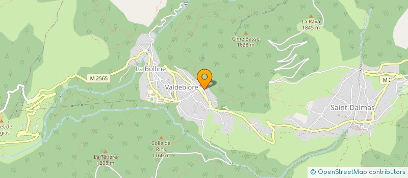 localisation de l'entreprise RUGBY CLUB VALDEBLORE VALLEE  VALDEBLORE