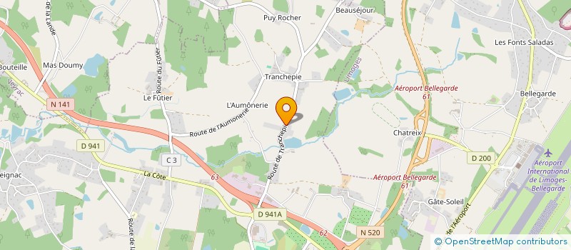 localisation de l'entreprise RUGBY CLUB VERNEUILLAIS  VERNEUIL-SUR-VIENNE