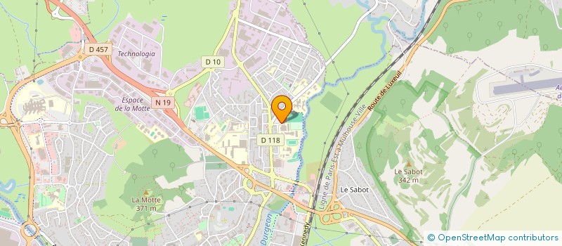 localisation de l'entreprise RUGBY CLUB VESULIEN  VESOUL