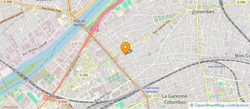 localisation de l'entreprise RUGBY CORNER à COLOMBES
