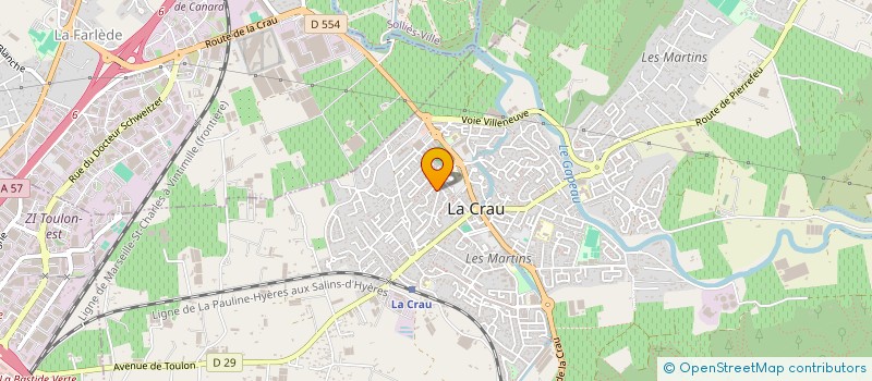 localisation de l'entreprise RUGBY CRAUROIS LOISIR( RCL)  LA CRAU