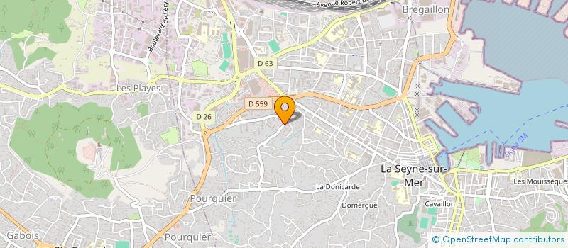 localisation de l'entreprise RUGBY DATA à LA SEYNE-SUR-MER