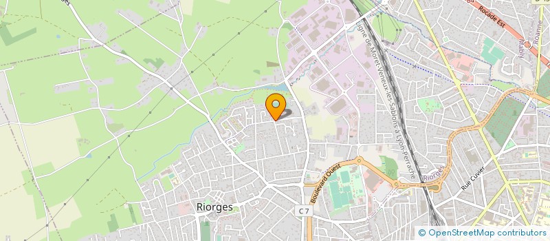 localisation de l'entreprise RUGBY FOOTBALL CLUB DE RIORGES à RIORGES