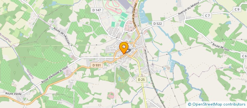 localisation de l'entreprise RUGBY LOISIR 'LOUS ESQUILLOTS'  NOGARO