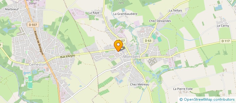 localisation de l'entreprise RUGBY MONTBERT CLUB XIII  MONTBERT