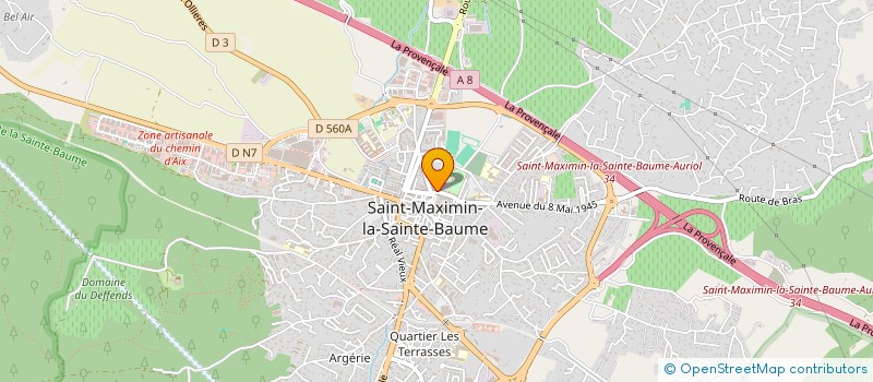 localisation de l'entreprise RUGBY SAINT MAXIMINOIS XV  SAINT-MAXIMIN-LA-SAINTE-BAUME