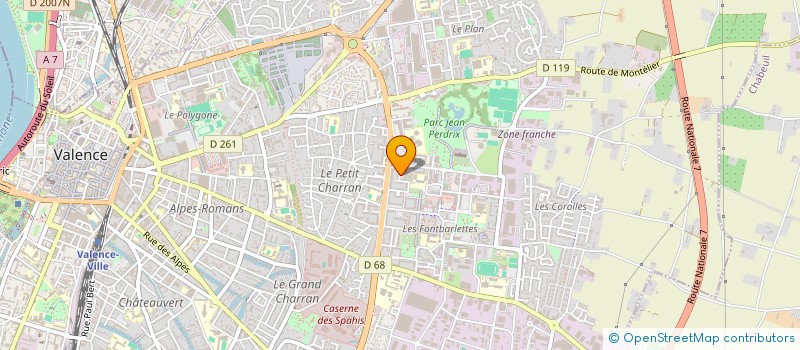 localisation de l'entreprise RUGBY SENSATION  VALENCE