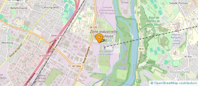 localisation de l'entreprise RUGBY UNION BIEN ETRE SANTE (RUBIES)  TOULOUSE