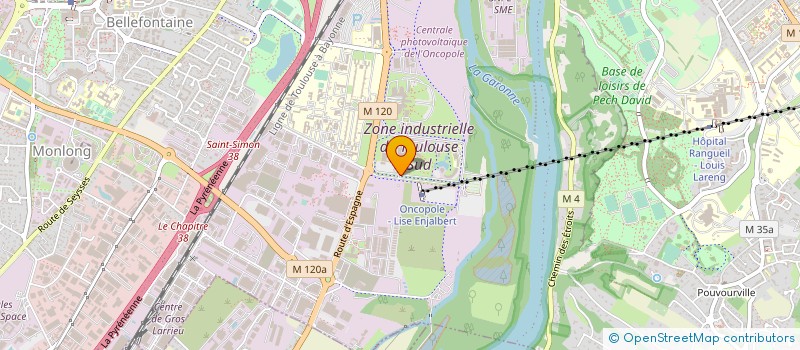 localisation de l'entreprise RUGBY UNION BIEN-ETRE SANTE TOULOUSE  TOULOUSE