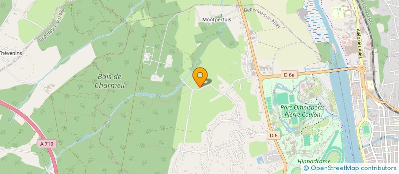 localisation de l'entreprise RUGBY XIII FAUTEUIL DEVELOPPEMENT  BELLERIVE-SUR-ALLIER