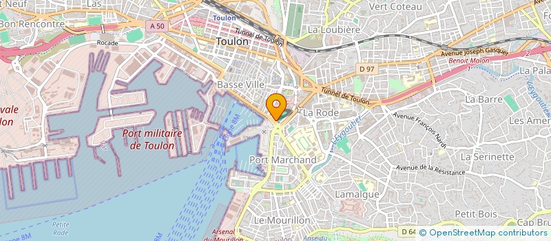 localisation de l'entreprise RUGBYAIDE  TOULON