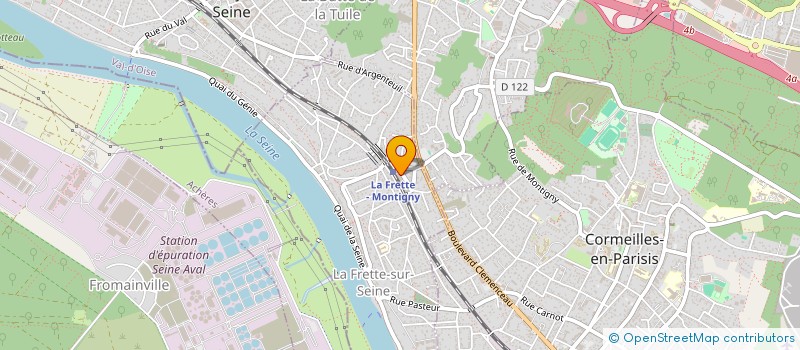 localisation de l'entreprise RUGBYDIS  LA FRETTE-SUR-SEINE