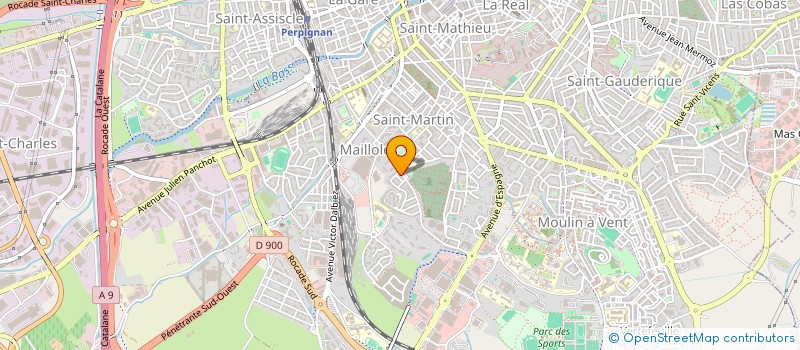 localisation de l'entreprise RUGBYTOTS PAYS CATALAN  PERPIGNAN