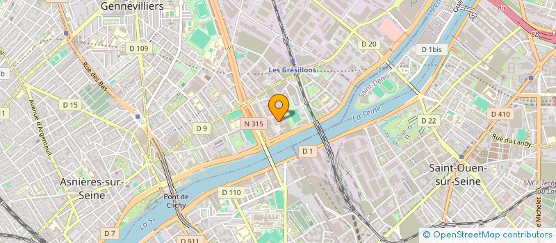 localisation de l'entreprise RUGE CONSEILS  ASNIERES-SUR-SEINE