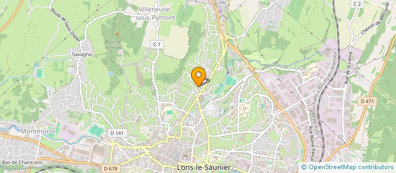 localisation de l'entreprise RUGET GOULETTE  LONS-LE-SAUNIER