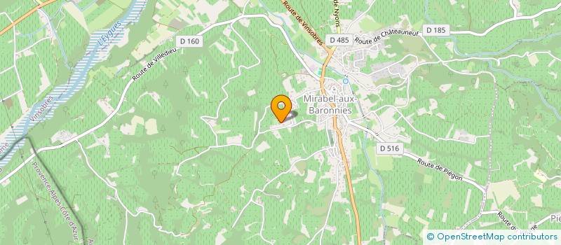 localisation de l'entreprise RUGIS.SONS  MIRABEL-AUX-BARONNIES