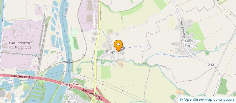 localisation de l'entreprise RUGY LOISIRS  ARGANCY