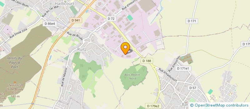 localisation de l'entreprise RUIBAT  RUITZ