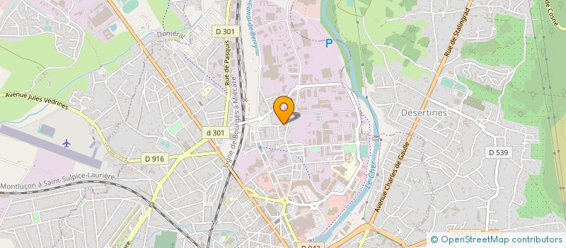 localisation de l'entreprise RUIBIN à MONTLUCON