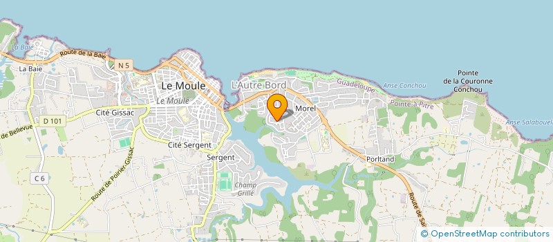 localisation de l'entreprise RUILLINVEST à LE MOULE