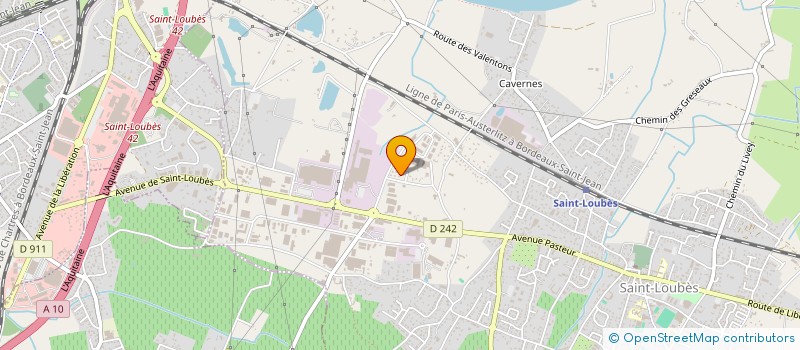 localisation de l'entreprise RUINE BABINE  SAINT-LOUBES