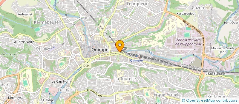 localisation de l'entreprise RUIPM  QUIMPER