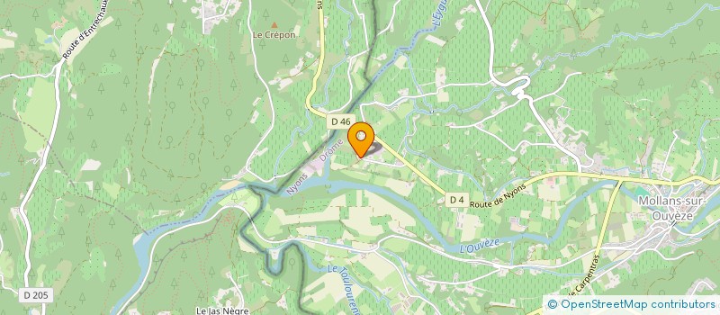 localisation de l'entreprise RUISSAS AOLC  MONTAUBAN SUR L'OUVEZE