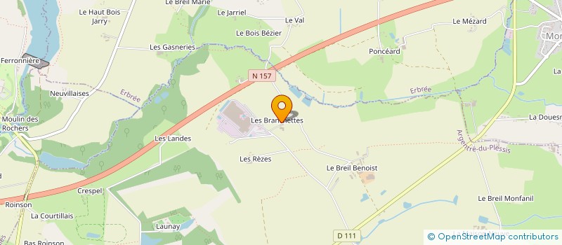 localisation de l'entreprise RUISSEAU  ARGENTRE-DU-PLESSIS