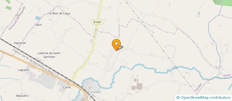 localisation de l'entreprise RUISSEAU DE LA FORET  GRATELOUP-SAINT-GAYRAND