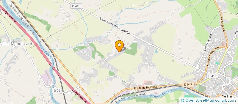 localisation de l'entreprise RUISSEAU LAPEYRERE  ORTHEZ